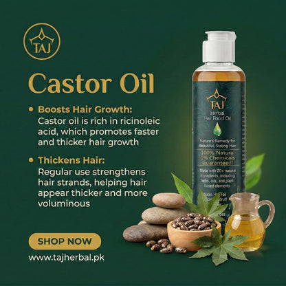 Taj Herbal Hair Food Oil – 100% Natural Nourishment
