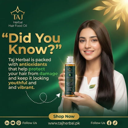 Taj Herbal Hair Food Oil – 100% Natural Nourishment